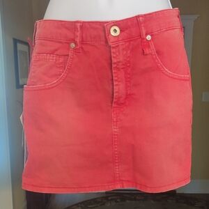 Fiorucci Red Mini Pencil Skirt Casual Resort Wear